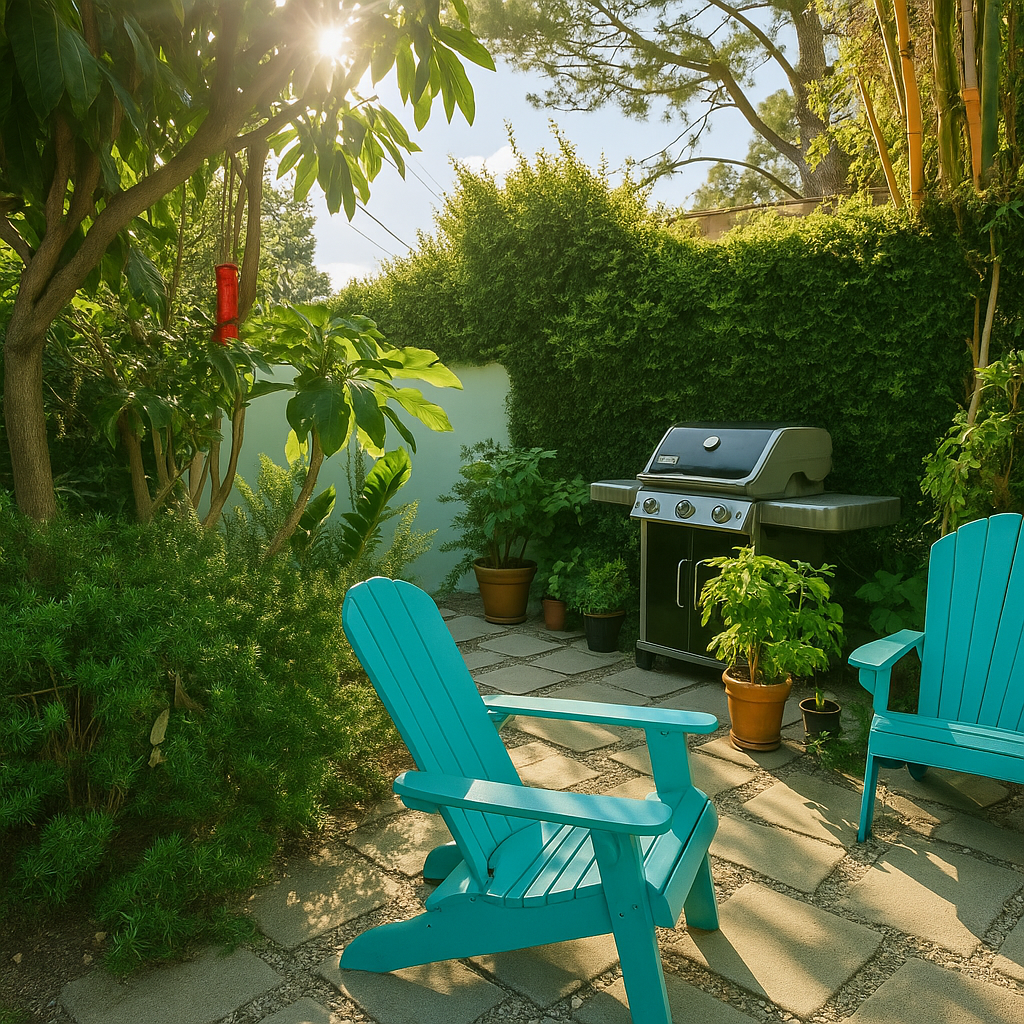 Outdoor garden space